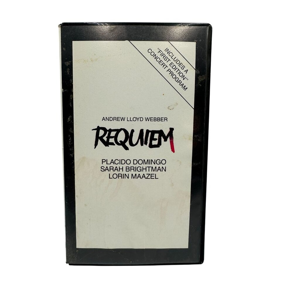 Andrew Lloyd Webber Requiem VHS Kultur 1985 Placido Domingo Sarah Brightman